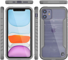 Load image into Gallery viewer, Punkcase iPhone 12 Ravenger Case Protective Military Grade Multilayer Cover [Grey]
