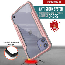 Load image into Gallery viewer, Punkcase iPhone 12 Ravenger Case Protective Military Grade Multilayer Cover [Rose-Gold]
