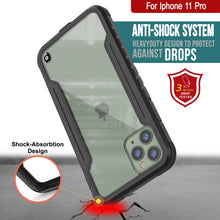 Load image into Gallery viewer, Punkcase iPhone 12 Pro Ravenger Case Protective Military Grade Multilayer Cover [Black]
