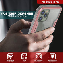 Load image into Gallery viewer, Punkcase iPhone 12 Pro Ravenger Case Protective Military Grade Multilayer Cover [Rose-Gold]
