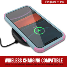 Load image into Gallery viewer, Punkcase for iPhone 11 Pro Belt Clip Multilayer Holster Case [Patron Series] [Mint-Pink]
