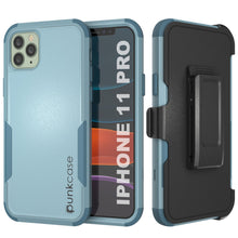 Load image into Gallery viewer, Punkcase for iPhone 11 Pro Belt Clip Multilayer Holster Case [Patron Series] [Mint]
