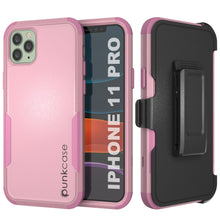 Load image into Gallery viewer, Punkcase for iPhone 11 Pro Belt Clip Multilayer Holster Case [Patron Series] [Pink]
