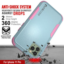 Load image into Gallery viewer, Punkcase for iPhone 11 Pro Belt Clip Multilayer Holster Case [Patron Series] [Mint-Pink]
