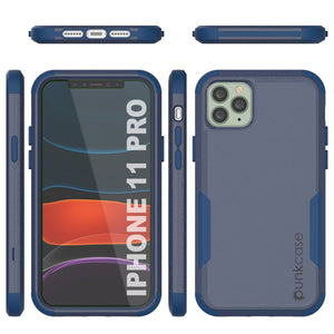 Punkcase for iPhone 11 Pro Belt Clip Multilayer Holster Case [Patron Series] [Navy]