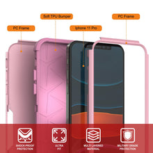 Load image into Gallery viewer, Punkcase for iPhone 11 Pro Belt Clip Multilayer Holster Case [Patron Series] [Pink]
