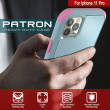 Load image into Gallery viewer, Punkcase for iPhone 11 Pro Belt Clip Multilayer Holster Case [Patron Series] [Mint-Pink]
