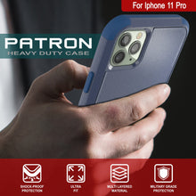 Load image into Gallery viewer, Punkcase for iPhone 11 Pro Belt Clip Multilayer Holster Case [Patron Series] [Navy]
