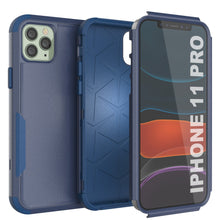 Load image into Gallery viewer, Punkcase for iPhone 11 Pro Belt Clip Multilayer Holster Case [Patron Series] [Navy]
