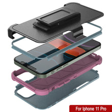 Load image into Gallery viewer, Punkcase for iPhone 11 Pro Belt Clip Multilayer Holster Case [Patron Series] [Mint-Pink]

