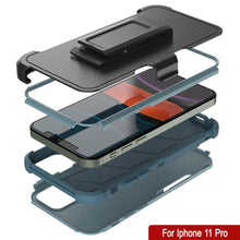Load image into Gallery viewer, Punkcase for iPhone 11 Pro Belt Clip Multilayer Holster Case [Patron Series] [Mint]

