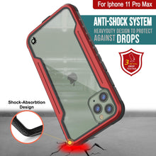 Load image into Gallery viewer, Punkcase iPhone 12 Pro Max Ravenger Case Protective Military Grade Multilayer Cover [Red]
