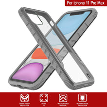 Load image into Gallery viewer, Punkcase iPhone 12 Pro Max Ravenger Case Protective Military Grade Multilayer Cover [Grey]
