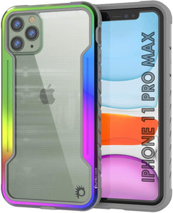 Punkcase iPhone 12 Pro Max Ravenger Case Protective Military Grade Multilayer Cover [Rainbow]