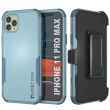 Load image into Gallery viewer, Punkcase for iPhone 11 Pro Max Belt Clip Multilayer Holster Case [Patron Series] [Mint]
