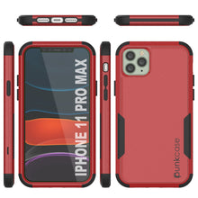 Load image into Gallery viewer, Punkcase for iPhone 11 Pro Max Belt Clip Multilayer Holster Case [Patron Series] [Red-Black]
