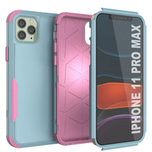 Load image into Gallery viewer, Punkcase for iPhone 11 Pro Max Belt Clip Multilayer Holster Case [Patron Series] [Mint-Pink]
