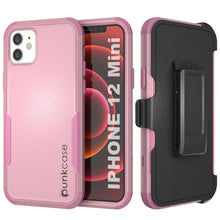 Load image into Gallery viewer, Punkcase for iPhone 12 Mini Belt Clip Multilayer Holster Case [Patron Series] [Pink]
