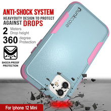 Load image into Gallery viewer, Punkcase for iPhone 12 Mini Belt Clip Multilayer Holster Case [Patron Series] [Mint-Pink]
