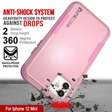 Load image into Gallery viewer, Punkcase for iPhone 12 Mini Belt Clip Multilayer Holster Case [Patron Series] [Pink]
