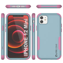 Load image into Gallery viewer, Punkcase for iPhone 12 Mini Belt Clip Multilayer Holster Case [Patron Series] [Mint-Pink]
