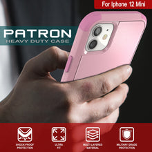 Load image into Gallery viewer, Punkcase for iPhone 12 Mini Belt Clip Multilayer Holster Case [Patron Series] [Pink]
