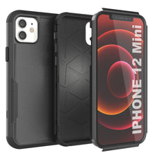 Load image into Gallery viewer, Punkcase for iPhone 12 Mini Belt Clip Multilayer Holster Case [Patron Series] [Black]
