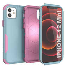 Load image into Gallery viewer, Punkcase for iPhone 12 Mini Belt Clip Multilayer Holster Case [Patron Series] [Mint-Pink]
