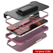 Load image into Gallery viewer, Punkcase for iPhone 12 Mini Belt Clip Multilayer Holster Case [Patron Series] [Pink]
