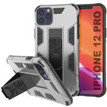 Load image into Gallery viewer, Punkcase iPhone 12 Pro Case [ArmorShield Series] Military Style Protective Dual Layer Case Silver

