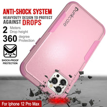 Load image into Gallery viewer, Punkcase for iPhone 12 Pro Max Belt Clip Multilayer Holster Case [Patron Series] [Pink]
