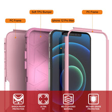 Load image into Gallery viewer, Punkcase for iPhone 12 Pro Max Belt Clip Multilayer Holster Case [Patron Series] [Pink]
