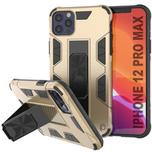 Load image into Gallery viewer, Punkcase iPhone 12 Pro Max Case [ArmorShield Series] Military Style Protective Dual Layer Case Gold
