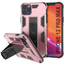 Load image into Gallery viewer, Punkcase iPhone 12 Pro Max Case [ArmorShield Series] Military Style Protective Dual Layer Case Rose-Gold
