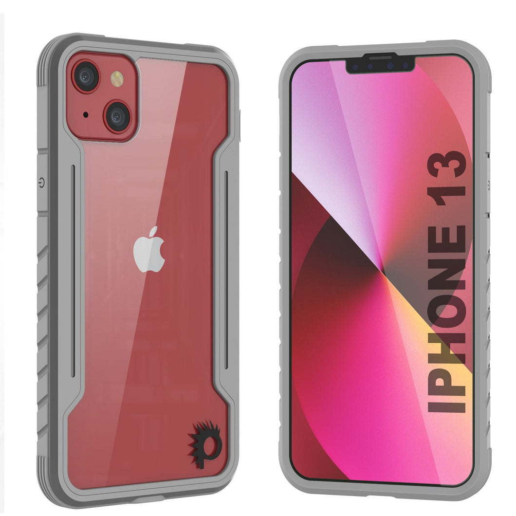 Punkcase iPhone 14 Ravenger MAG Defense Case Protective Military Grade Multilayer Cover [Grey]