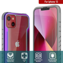 Load image into Gallery viewer, Punkcase iPhone 14 Ravenger MAG Defense Case Protective Military Grade Multilayer Cover [Rainbow]
