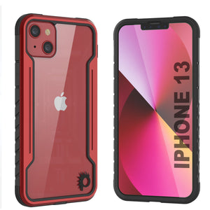 Punkcase iPhone 14 Ravenger MAG Defense Case Protective Military Grade Multilayer Cover [Red]