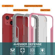 Load image into Gallery viewer, Punkcase iPhone 13 Ravenger Case Protective Military Grade Multilayer Cover [Rose-Gold]
