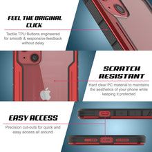 Load image into Gallery viewer, Punkcase iPhone 13 Ravenger Case Protective Military Grade Multilayer Cover [Red]
