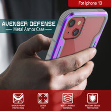 Load image into Gallery viewer, Punkcase iPhone 13 Ravenger Case Protective Military Grade Multilayer Cover [Rainbow]
