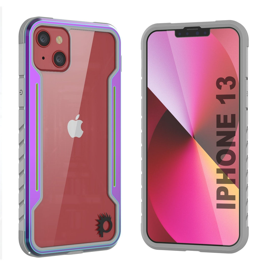 Punkcase iPhone 14 Ravenger MAG Defense Case Protective Military Grade Multilayer Cover [Rainbow]