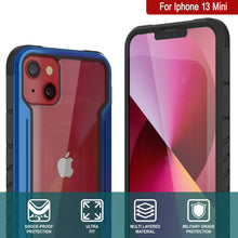 Load image into Gallery viewer, Punkcase iPhone 14 Plus Ravenger MAG Defense Case Protective Military Grade Multilayer Cover [Navy Blue]

