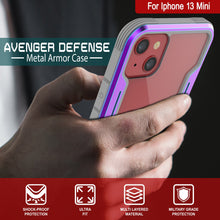 Load image into Gallery viewer, Punkcase iPhone 13 Mini Ravenger Case Protective Military Grade Multilayer Cover [Rainbow]
