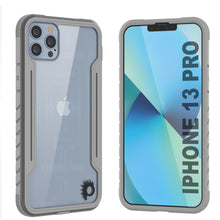 Load image into Gallery viewer, Punkcase iPhone 13 Pro Ravenger Case Protective Military Grade Multilayer Cover [Grey]
