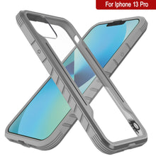 Load image into Gallery viewer, Punkcase iPhone 13 Pro Ravenger Case Protective Military Grade Multilayer Cover [Grey]
