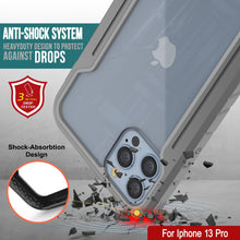 Load image into Gallery viewer, Punkcase iPhone 13 Pro Ravenger Case Protective Military Grade Multilayer Cover [Grey]
