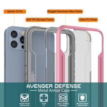 Load image into Gallery viewer, Punkcase iPhone 13 Pro Ravenger Case Protective Military Grade Multilayer Cover [Rose-Gold]
