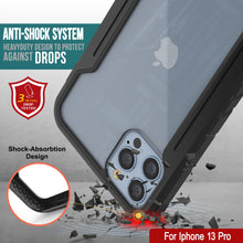 Load image into Gallery viewer, Punkcase iPhone 13 Pro Ravenger Case Protective Military Grade Multilayer Cover [Black]
