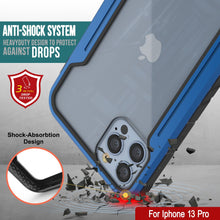 Load image into Gallery viewer, Punkcase iPhone 13 Pro Ravenger Case Protective Military Grade Multilayer Cover [Navy Blue]
