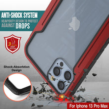 Load image into Gallery viewer, Punkcase iPhone 14 Pro Max Ravenger MAG Defense Case Protective Military Grade Multilayer Cover [Red]
